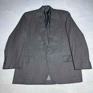 Vintage Oxxford Clothes Blazer Mens 42R‎ Wool Charcoal Gray Unstructured